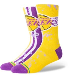 Stance Adult Los Angeles Lakers Overspray Socks